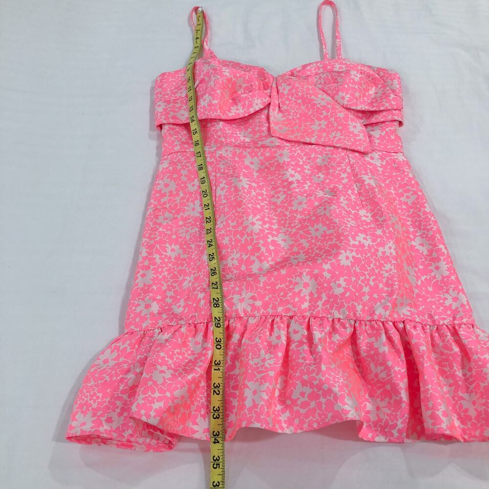 Lilly Pulitzer Sutton Skirted Romper Roxie Pink Baby Blues Jacquard - Picture 9 of 12
